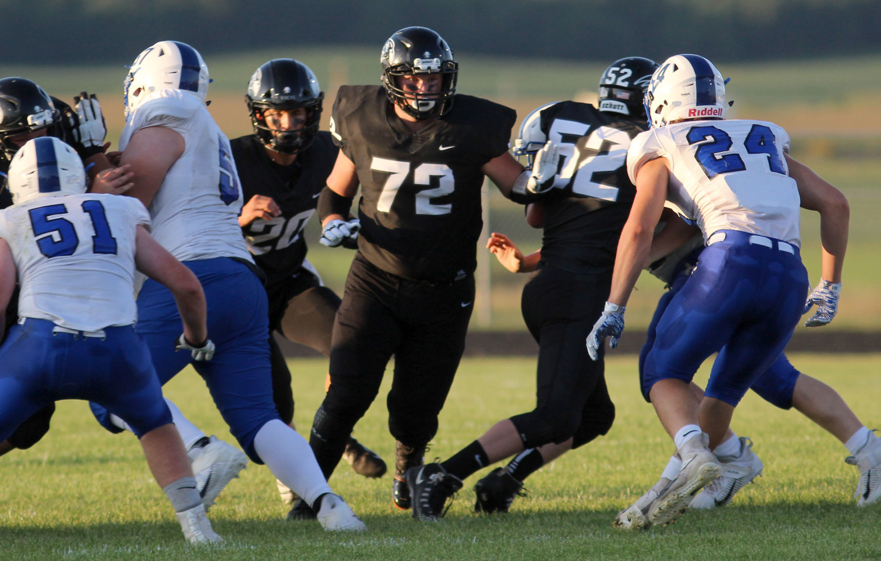 Saint Croix Falls at Bloomer football 8-23-19